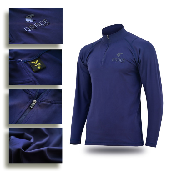 Grace Quarter Zipper - NAVY